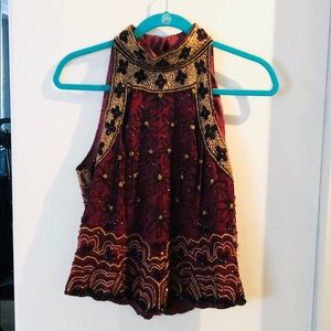 Vintage FULLY beaded Tank